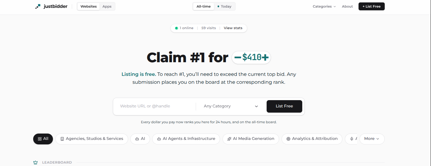 Justbid, Outbid.lol alternative