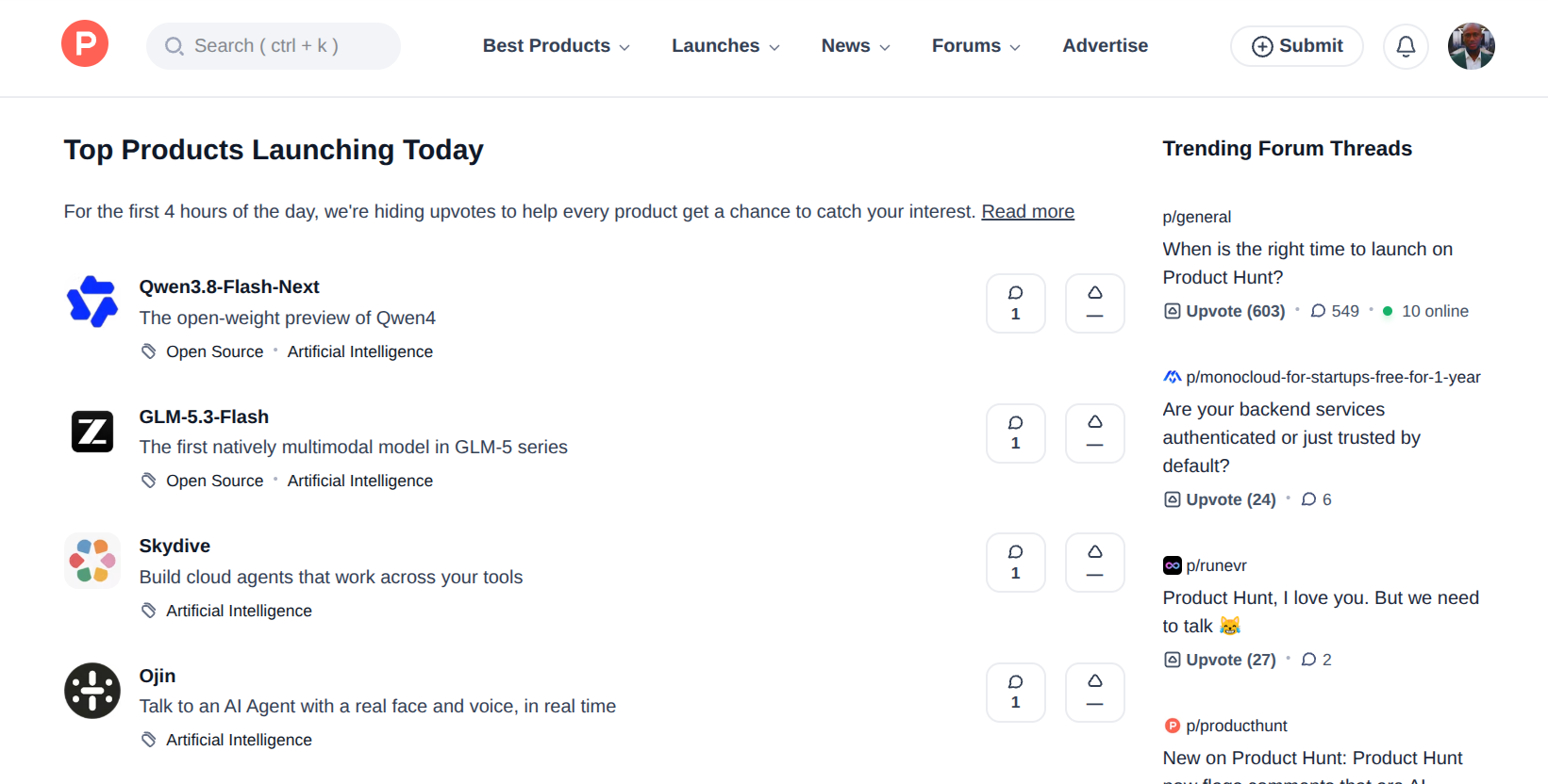 Product Hunt app discovery and launch platform